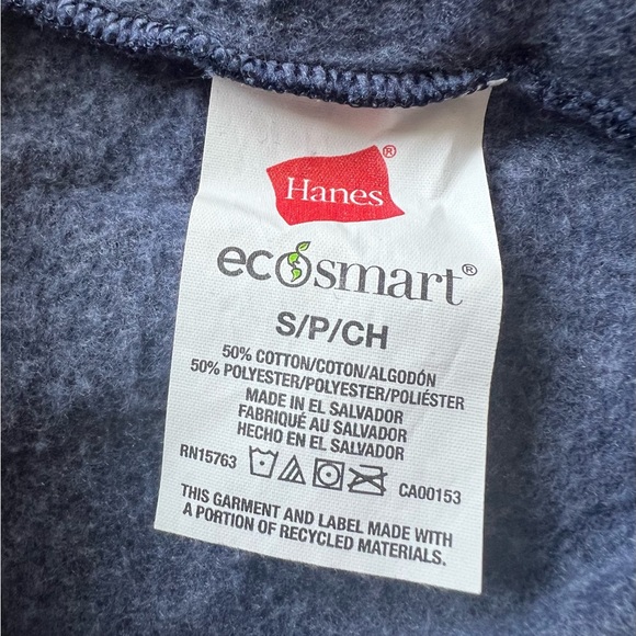 Navy Hanes Sweatpants - Picture 3 of 3